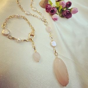 Hand made necklaces and bracelet by me.